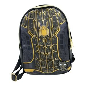 Funko Spider-Man No Way Home Mini Backpack Unisex Small Black Gold Integrated